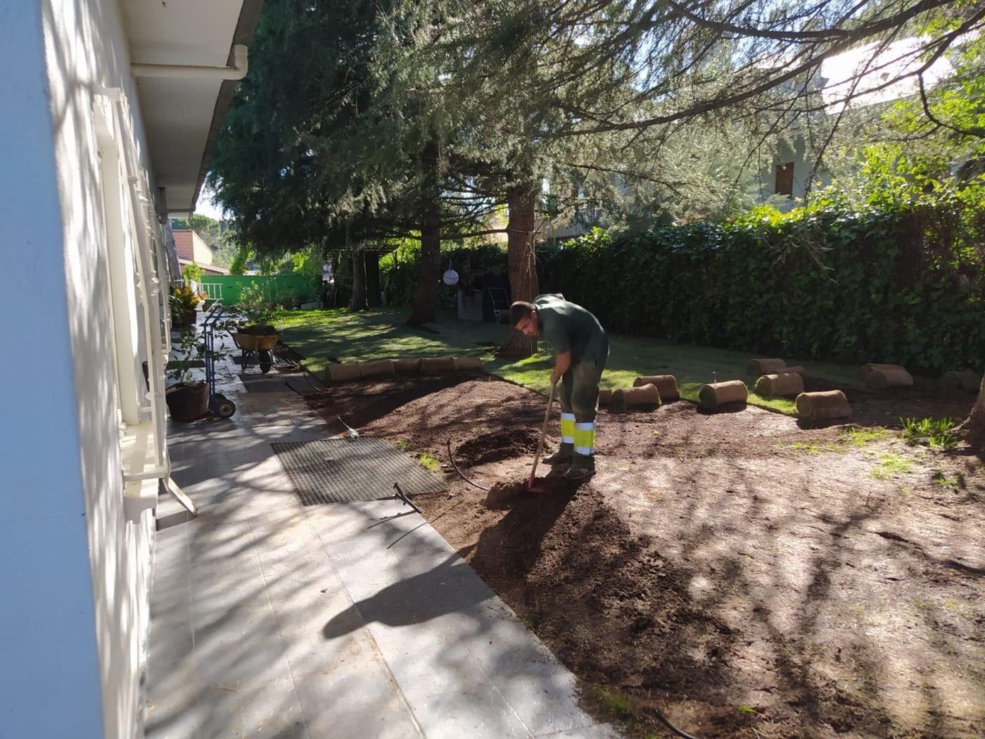 Antes: Limpieza integral de jardín